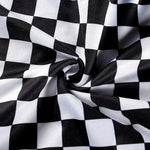Biustonosz bandeau w stylu wyścigowej flagi