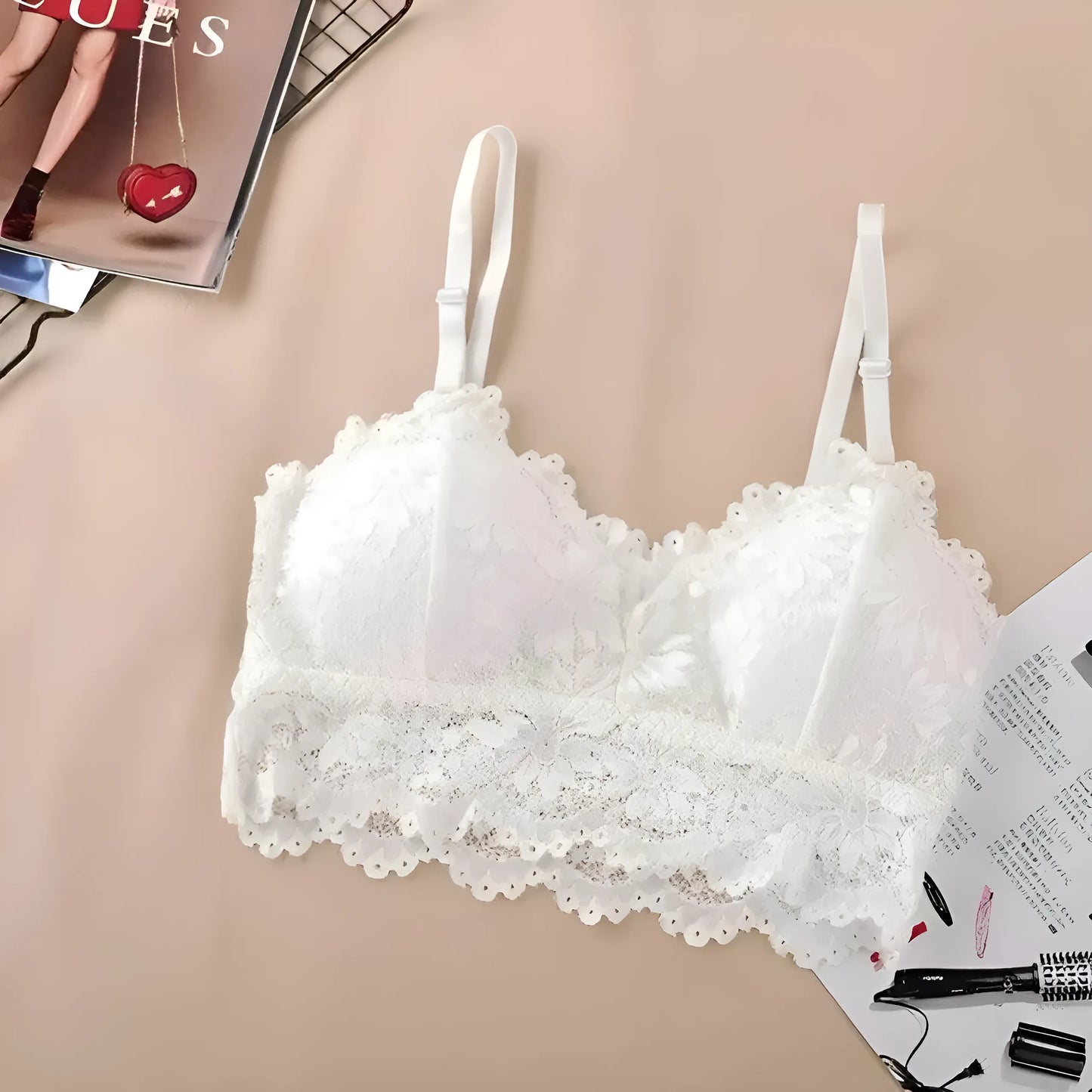  Biustonosz koronkowy bralette w formie topu