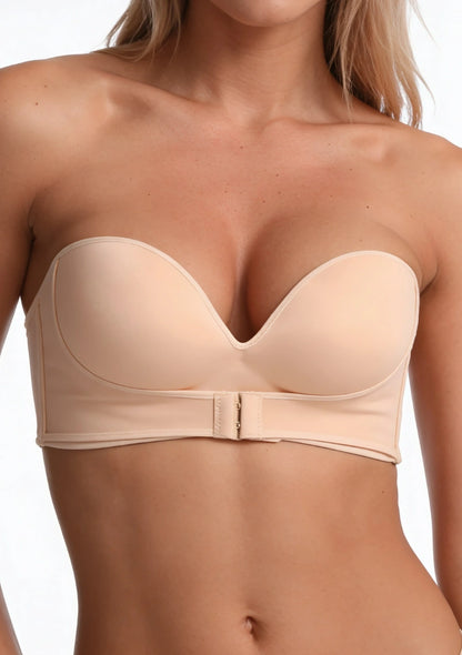 Biustonosz push up zapinany z przodu