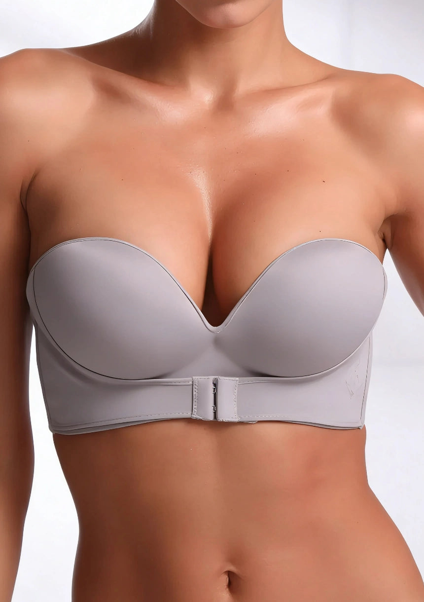 Biustonosz push up zapinany z przodu