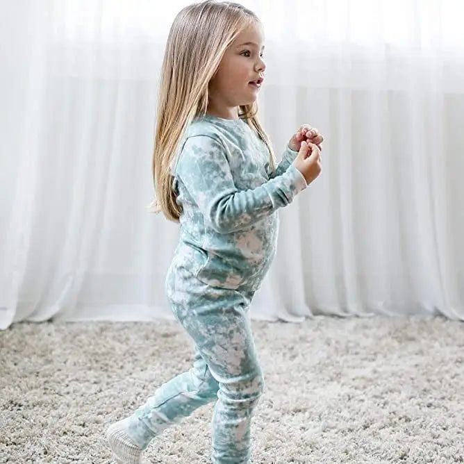 Klasyczna piżama dziecięca - Zielony / 80cm