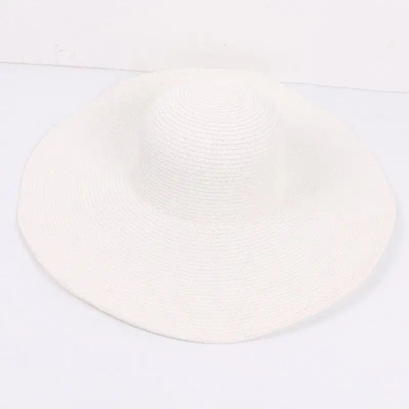 Klasyczny kapelusz plażowy - Biały / Uniwersalny