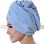 Klasyczny ręcznik na włosy - Niebieski / Uniwersalny