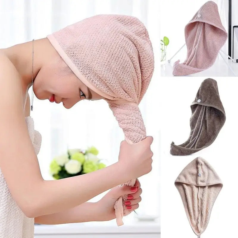 Klasyczny ręcznik na włosy - Różowy / Uniwersalny