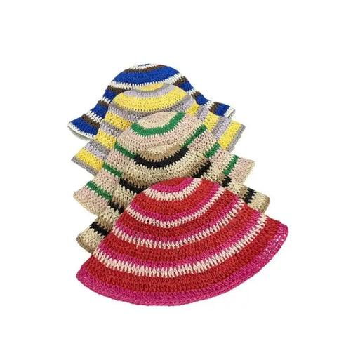 Kolorowy kapelusz słomkowy