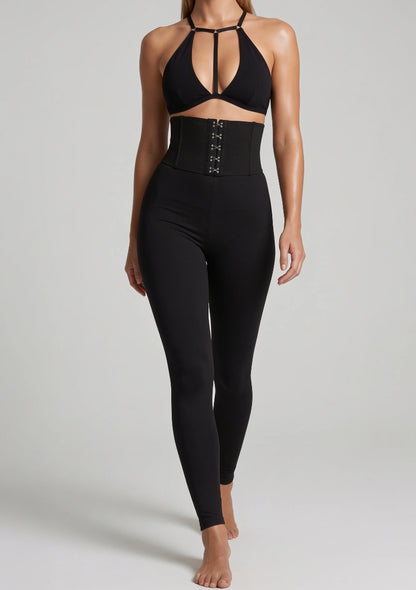 Legginsy sportowe z wysokim stanem