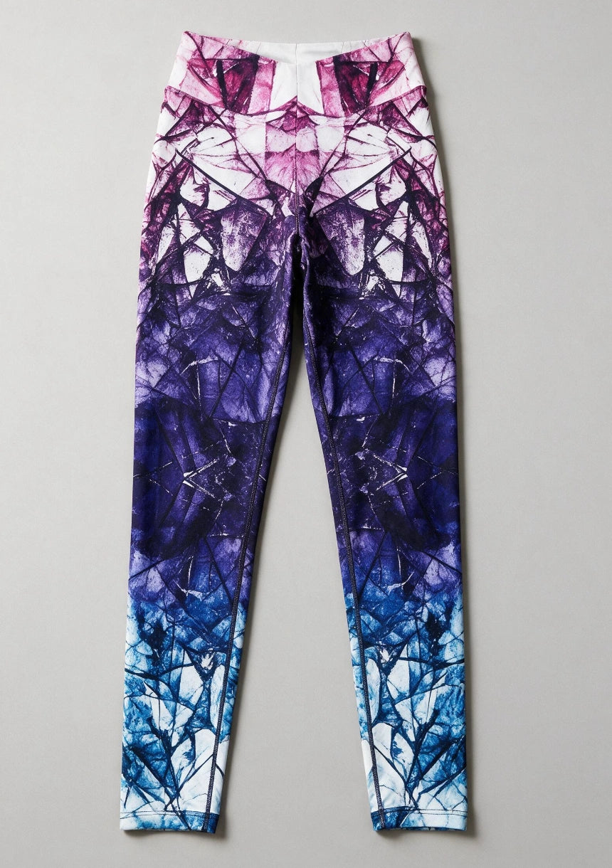 Wzorzyste legginsy sportowe