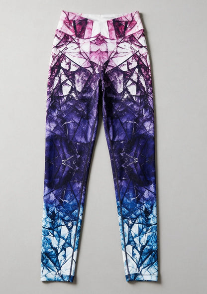 Wzorzyste legginsy sportowe