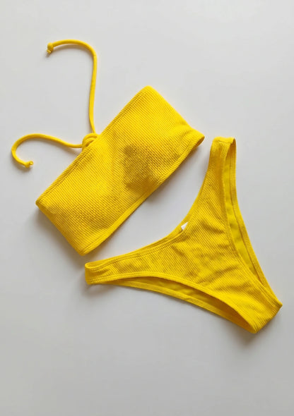 Dwuczęściowy strój kąpielowy bikini bandeau