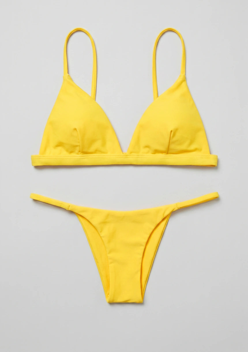 Dwuczęściowy strój kąpielowy bikini z trójkątnymi miseczkami