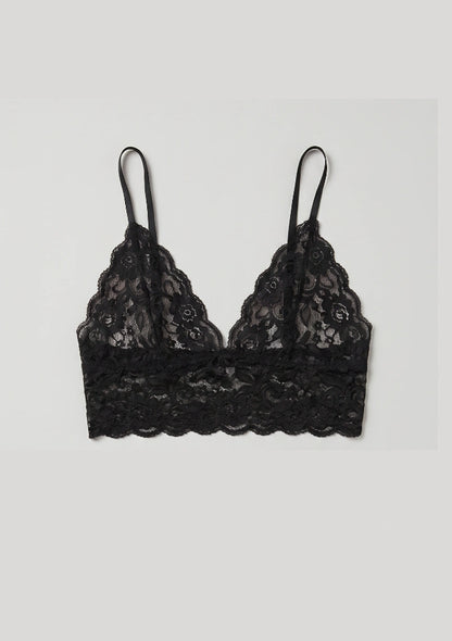 Biustonosz koronkowy bralette z niskim dołem