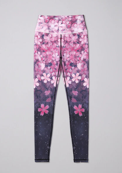 Legginsy sportowe w kwiaty