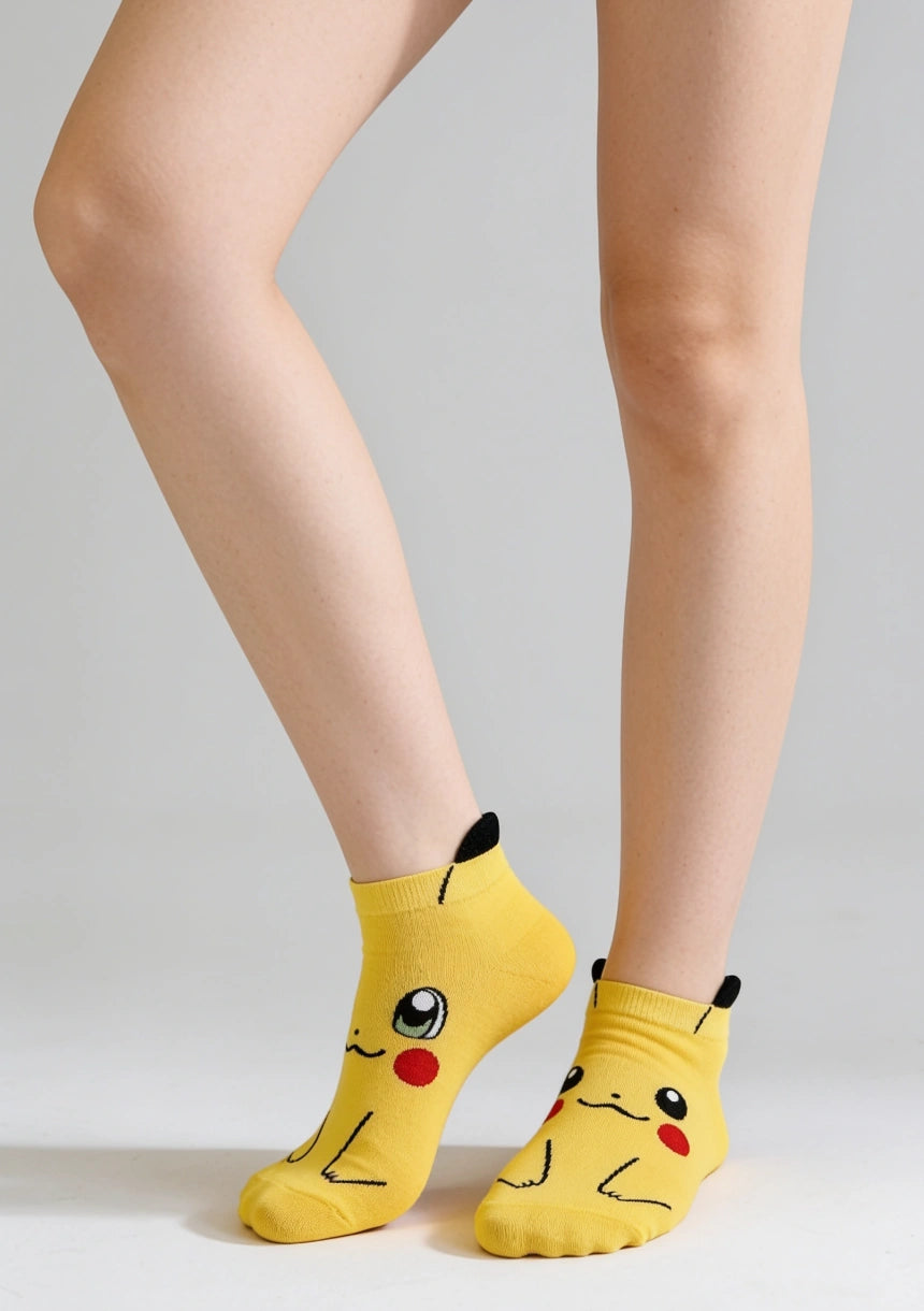 Skarpetki krótkie z nadrukami pokemonów