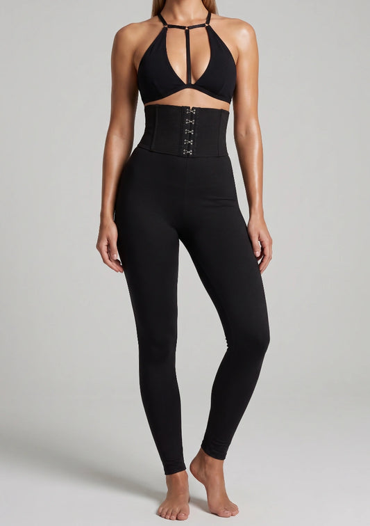 Legginsy sportowe z wysokim stanem