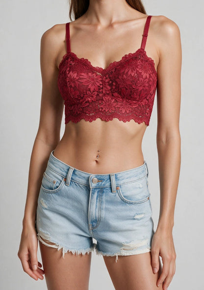 Biustonosz koronkowy bralette w formie topu