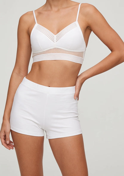 Biustonosz bralette z obniżonym zapięciem