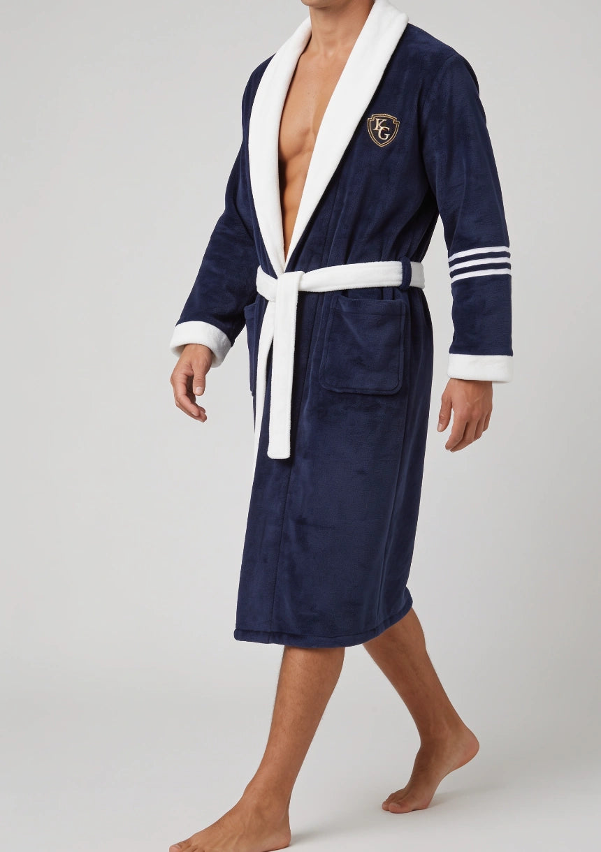 Gruby męski szlafrok