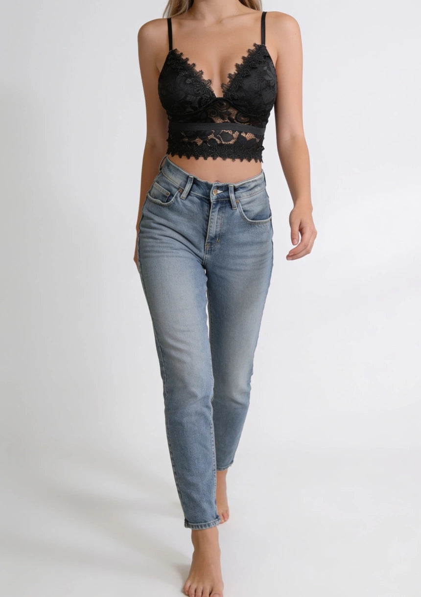 Biustonosz koronkowy bralette w formie topu