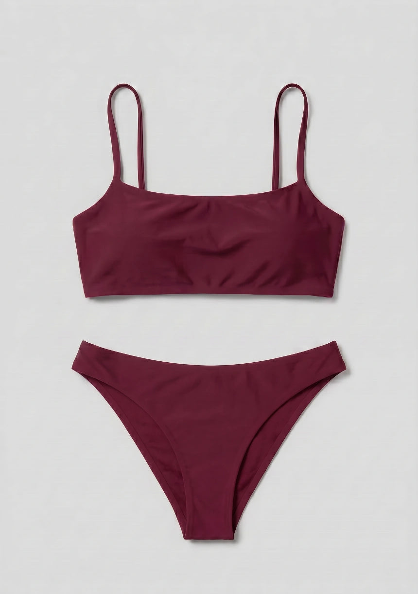 Minimalistyczny dwuczęściowy strój kąpielowy bikini