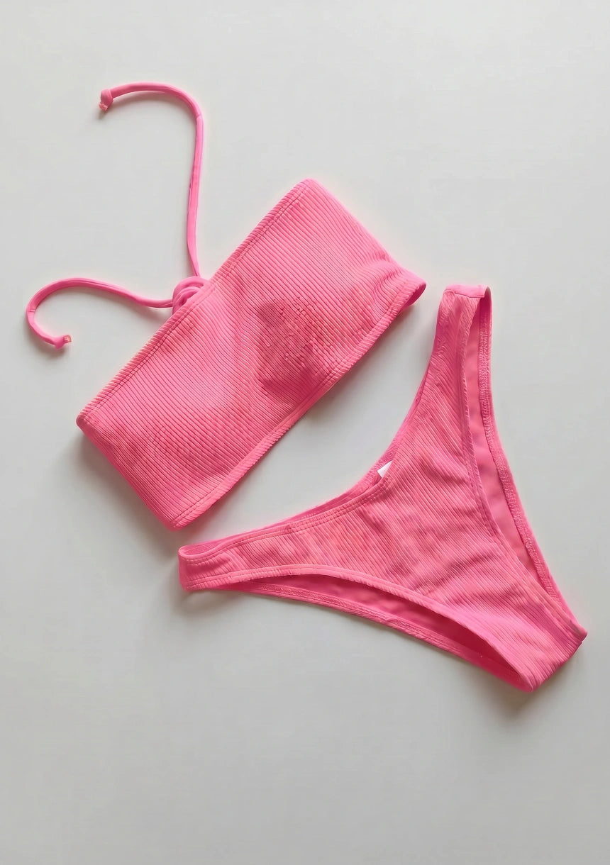 Dwuczęściowy strój kąpielowy bikini bandeau