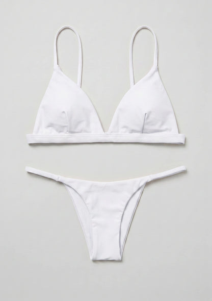 Dwuczęściowy strój kąpielowy bikini z trójkątnymi miseczkami