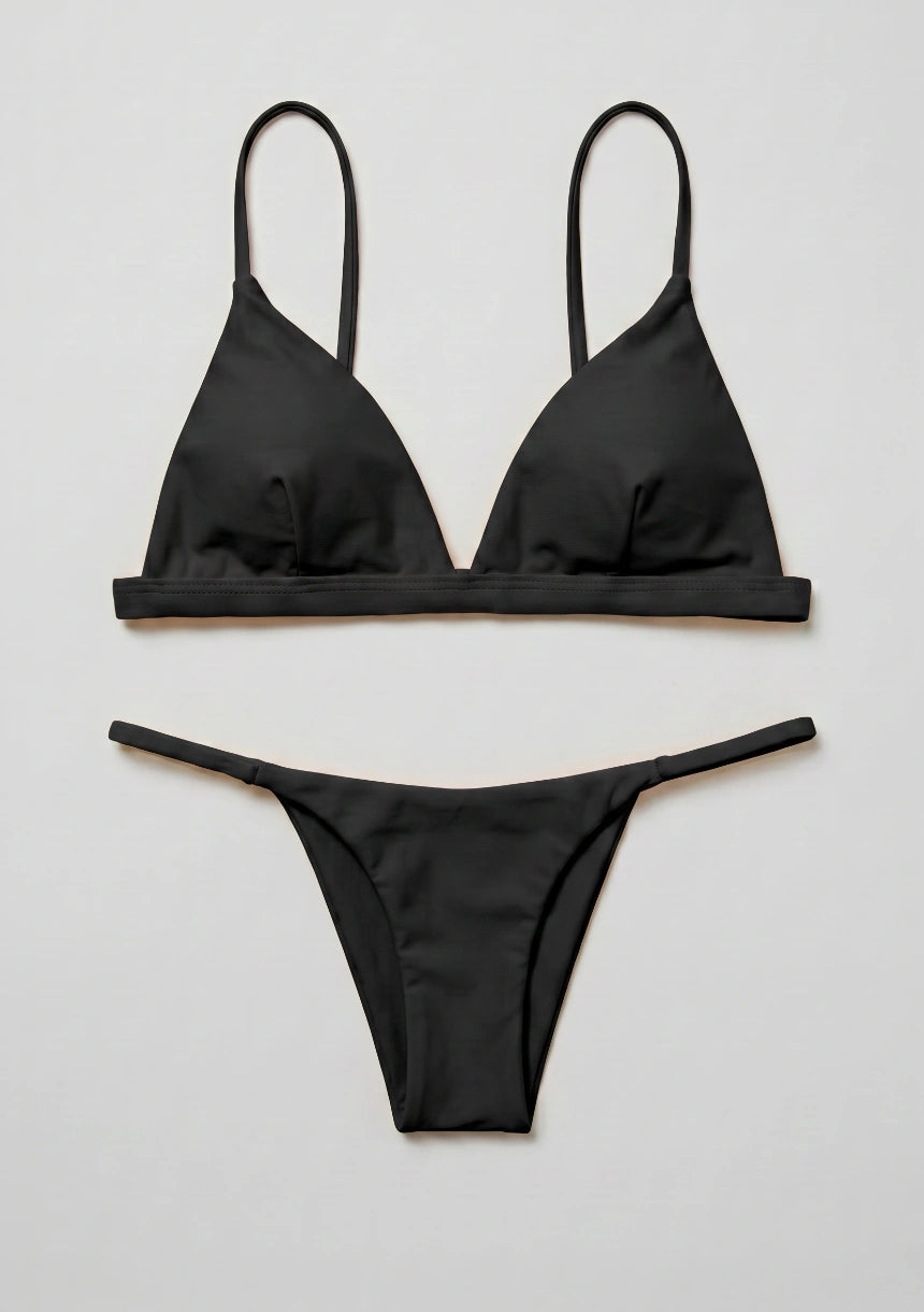 Dwuczęściowy strój kąpielowy bikini z trójkątnymi miseczkami