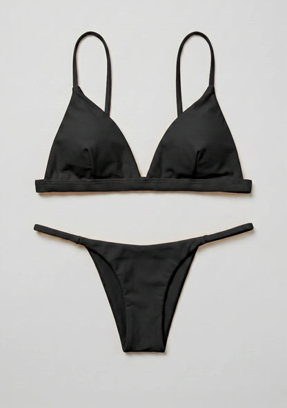 Dwuczęściowy strój kąpielowy bikini z trójkątnymi miseczkami
