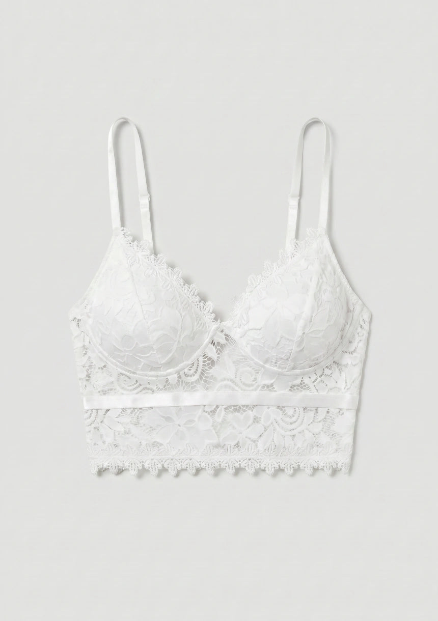 Biustonosz koronkowy bralette w formie topu