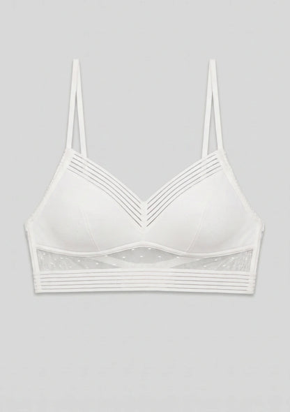 Biustonosz bralette z obniżonym zapięciem