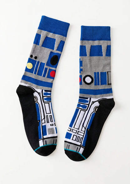 Długie skarpetki męskie z bohaterami Star Wars