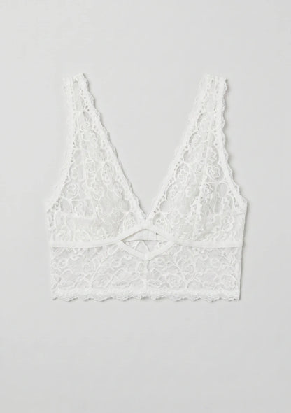 Trójkątny biustonosz koronkowy bralette