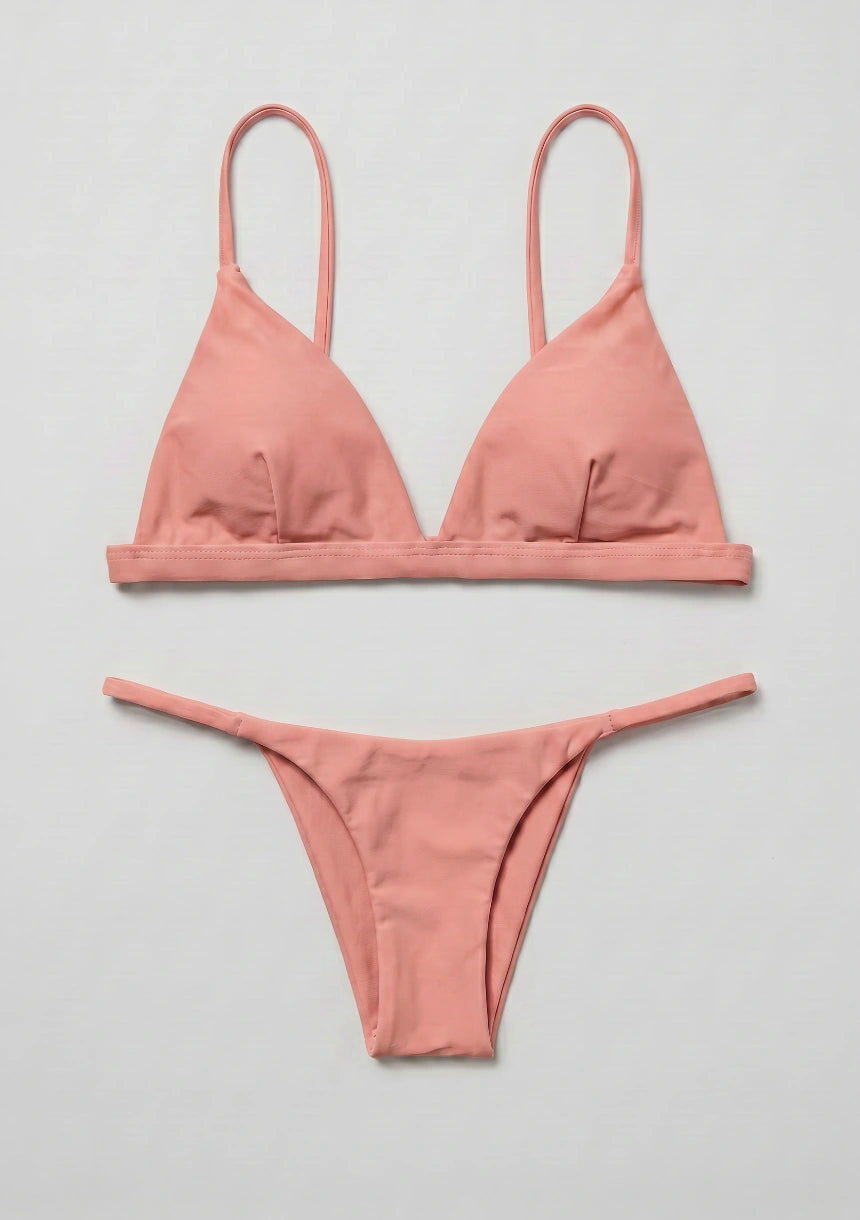 Dwuczęściowy strój kąpielowy bikini z trójkątnymi miseczkami