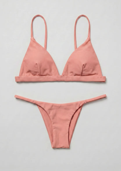 Dwuczęściowy strój kąpielowy bikini z trójkątnymi miseczkami