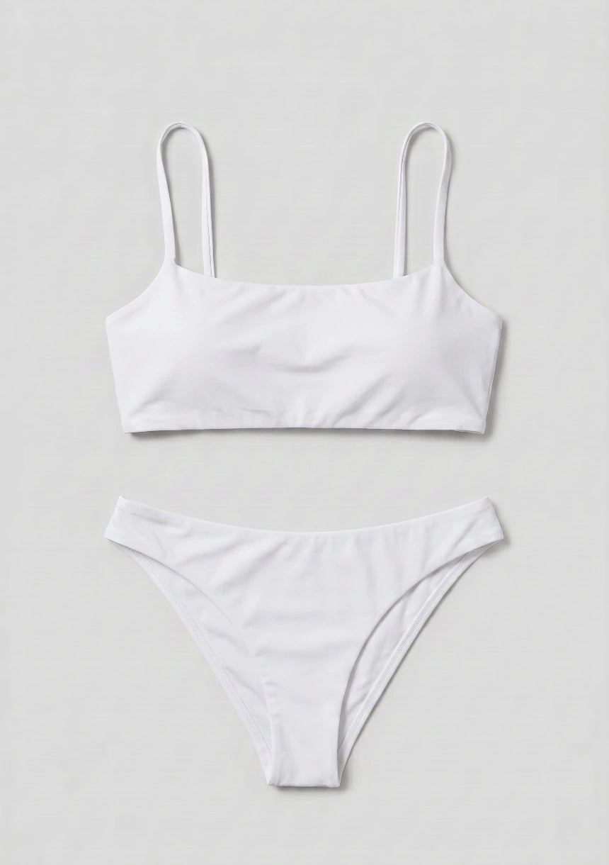Minimalistyczny dwuczęściowy strój kąpielowy bikini