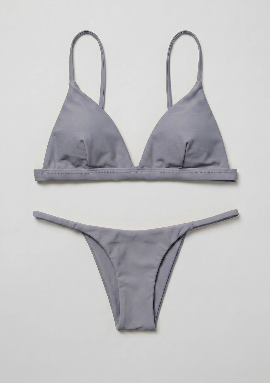 Dwuczęściowy strój kąpielowy bikini z trójkątnymi miseczkami