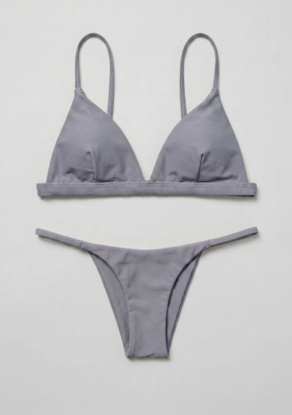 Dwuczęściowy strój kąpielowy bikini z trójkątnymi miseczkami