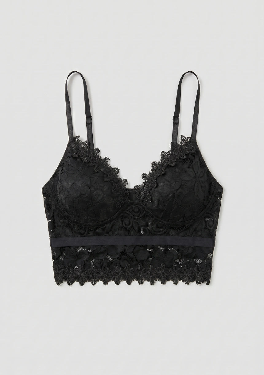 Biustonosz koronkowy bralette w formie topu