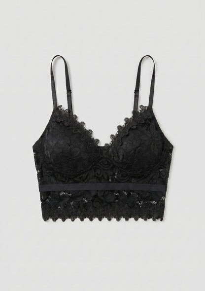Biustonosz koronkowy bralette w formie topu