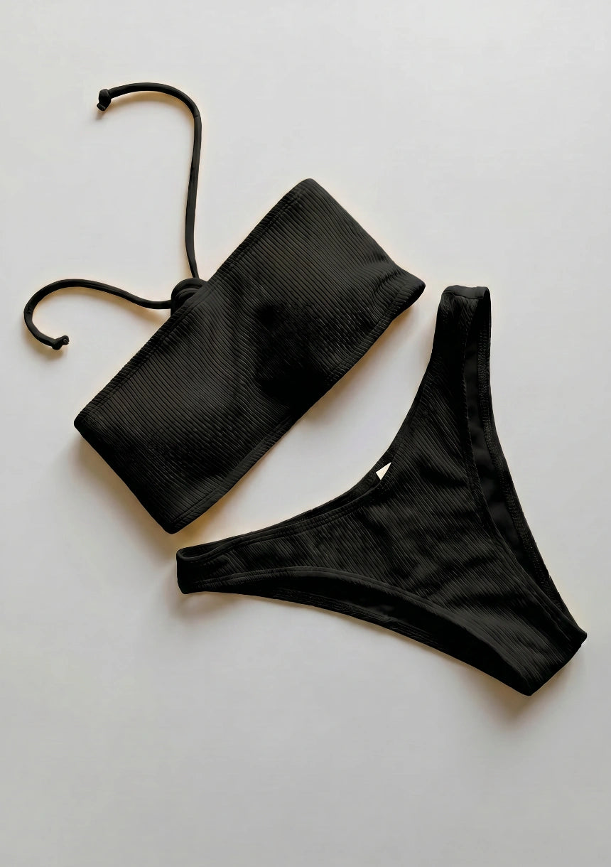 Dwuczęściowy strój kąpielowy bikini bandeau