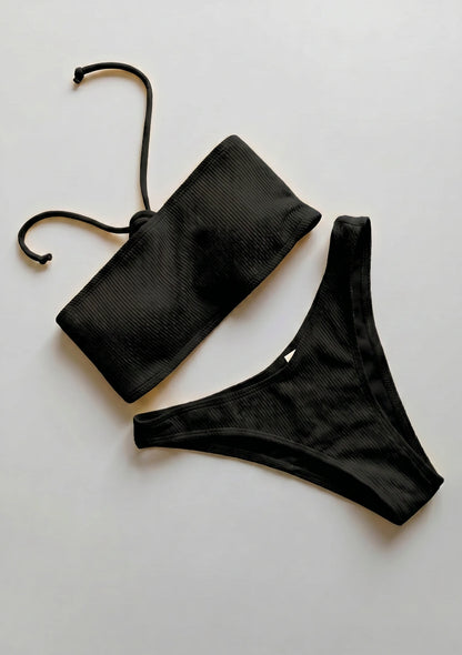 Dwuczęściowy strój kąpielowy bikini bandeau
