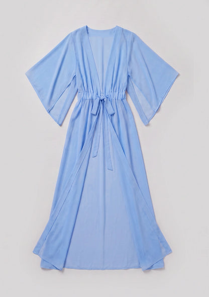 Długie kimono plażowe