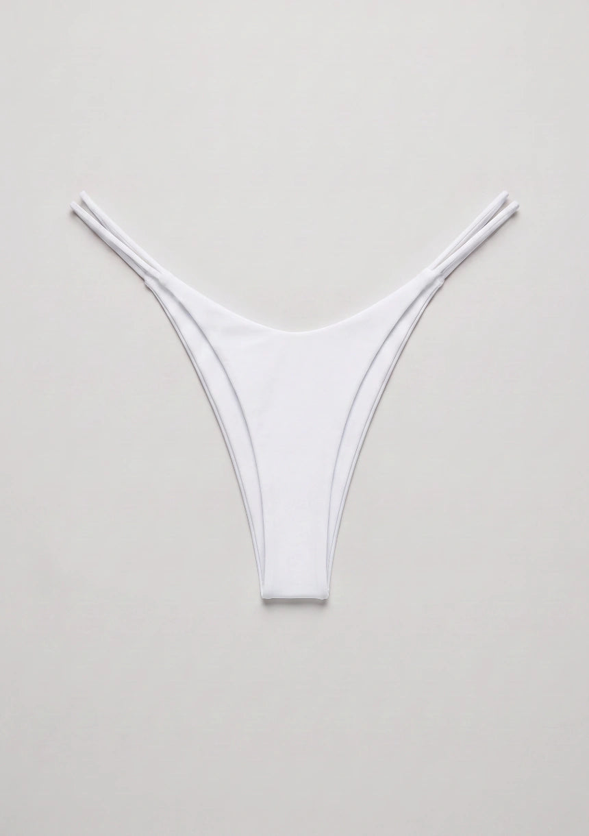 Stringi o kroju V z paskami