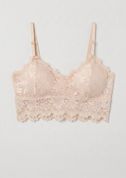 Biustonosz koronkowy bralette w formie topu