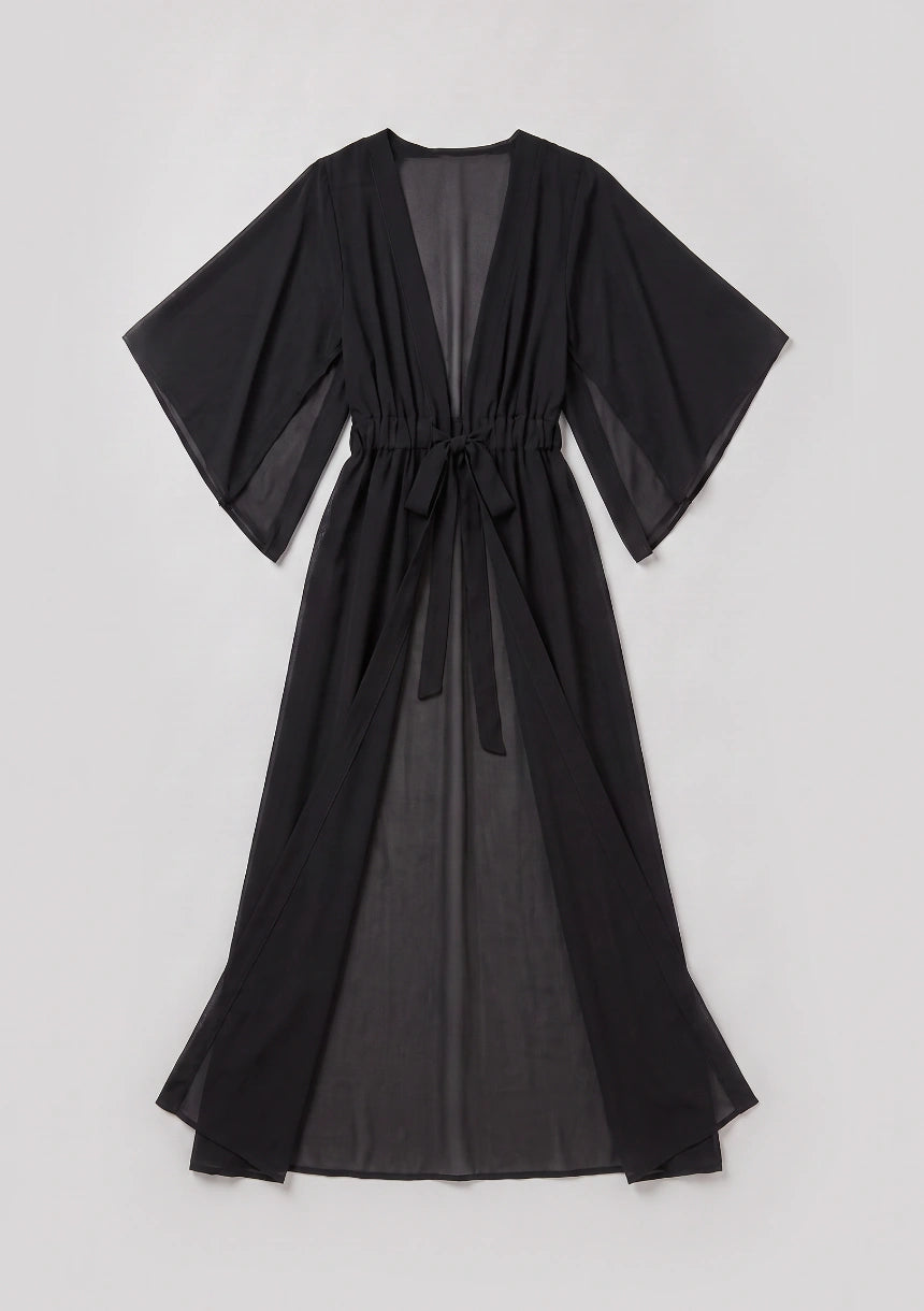Długie kimono plażowe