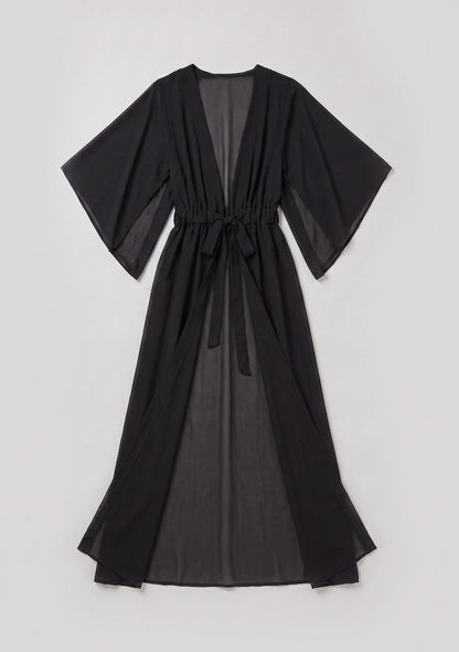 Długie kimono plażowe