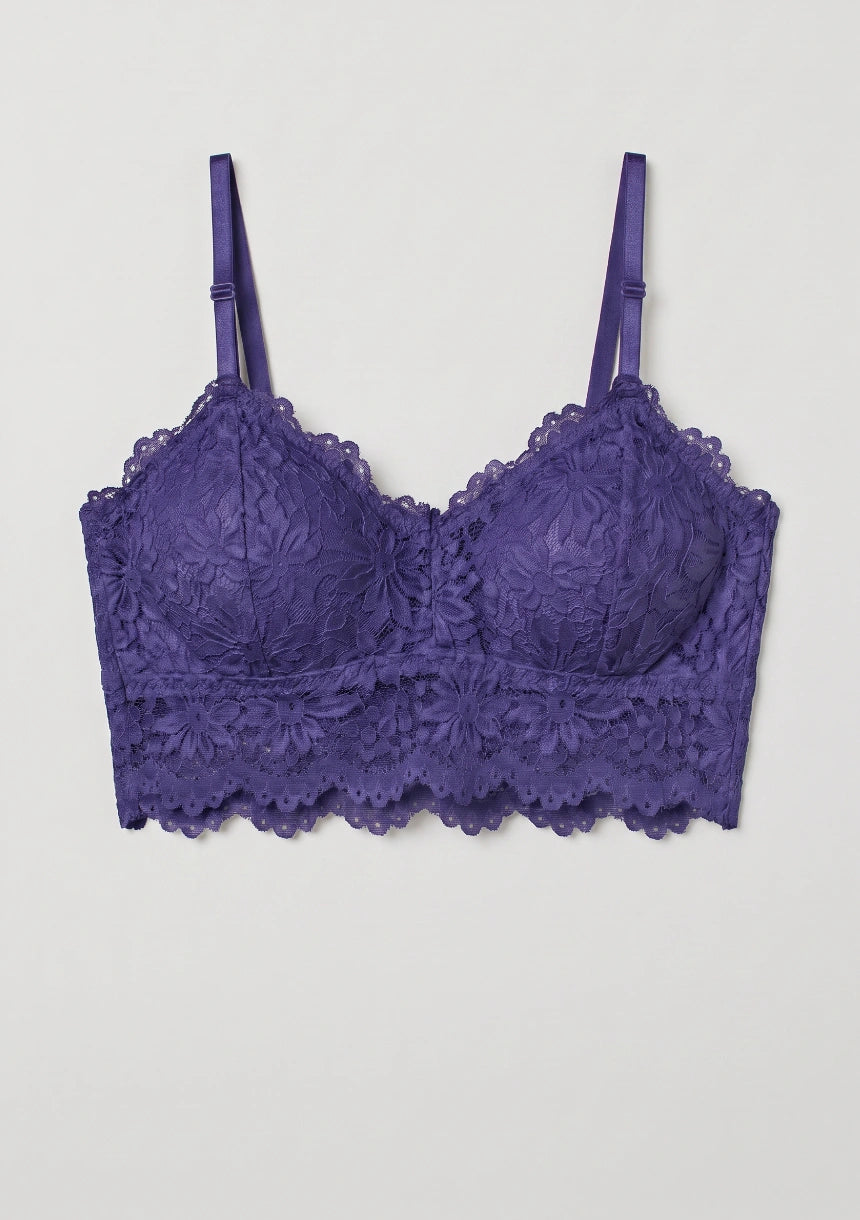 Biustonosz koronkowy bralette w formie topu