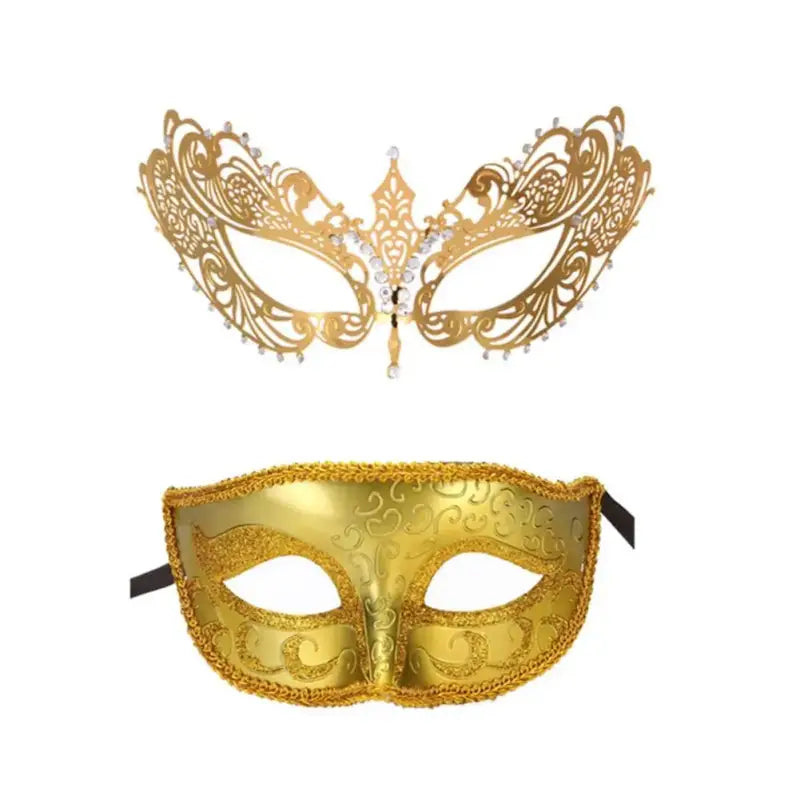 Maska w złotym kolorze - Złoty / Uniwersalny