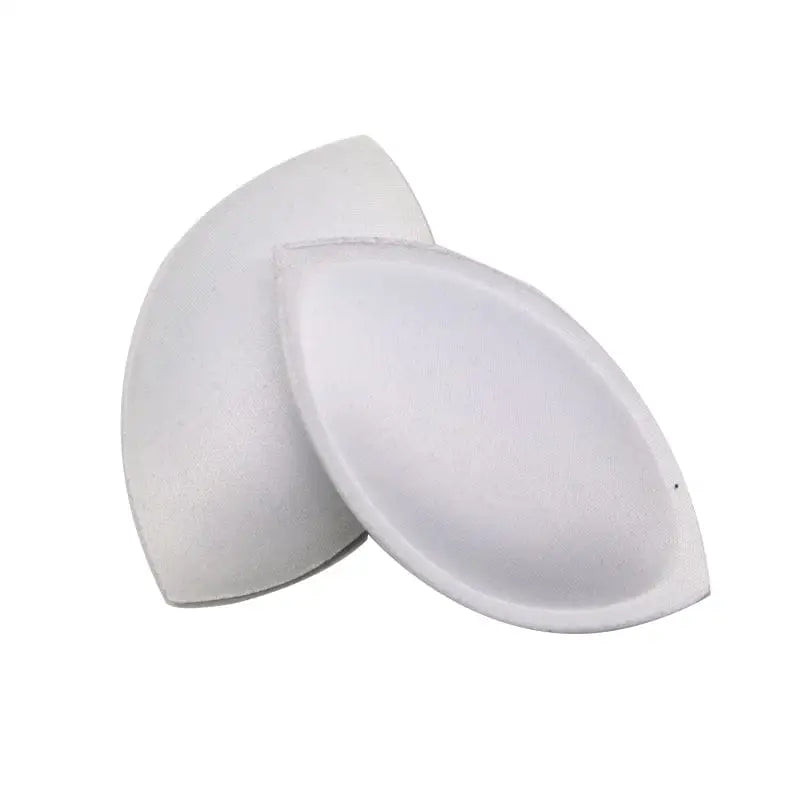 Materiałowe wkładki do biustonosza w kształcie kropli - Biały / Uniwersalny