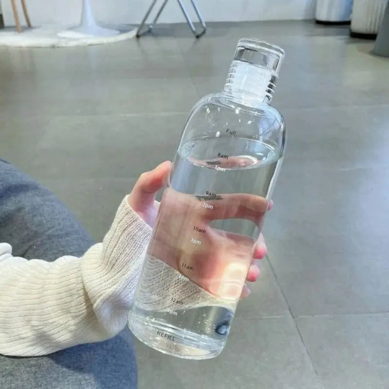 Motywacyjna butelka na wodę - Biały / Uniwersalny