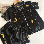 Piżama damska dwuczęściowa z księżycami